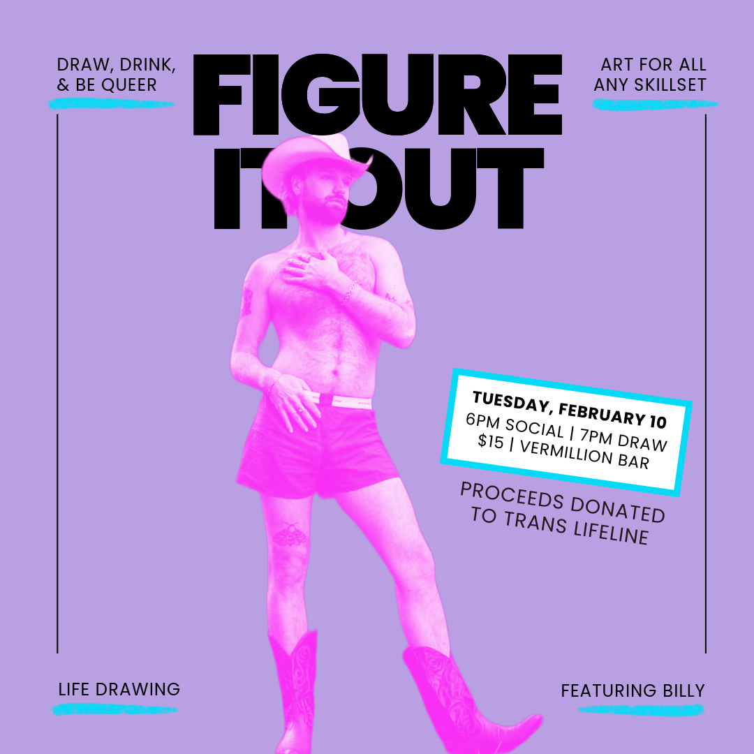 Poster for Figure It Out: Billy featuring a cowboy figure on a lavender background.